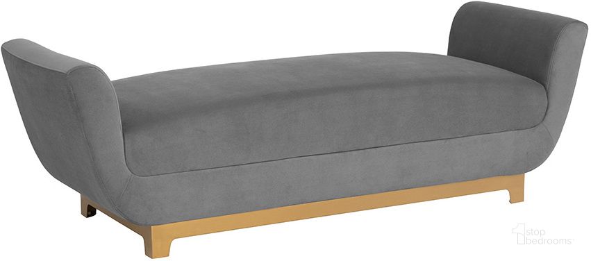 The appearance of Benicio Bench In Antonio Charcoal designed by Sunpan in the modern / contemporary interior design. This charcoal piece of furniture  was selected by 1StopBedrooms from Benicio Collection to add a touch of cosiness and style into your home. Sku: 108678. Material: Fabric. Product Type: Bench. Image1