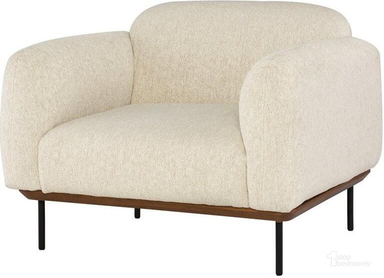 The appearance of Benson Shell Fabric Single Seat Sofa designed by Nuevo in the modern / contemporary interior design. This shell piece of furniture  was selected by 1StopBedrooms from Benson Collection to add a touch of cosiness and style into your home. Sku: HGSC629. Material: Fabric. Product Type: Accent Chair. Image1