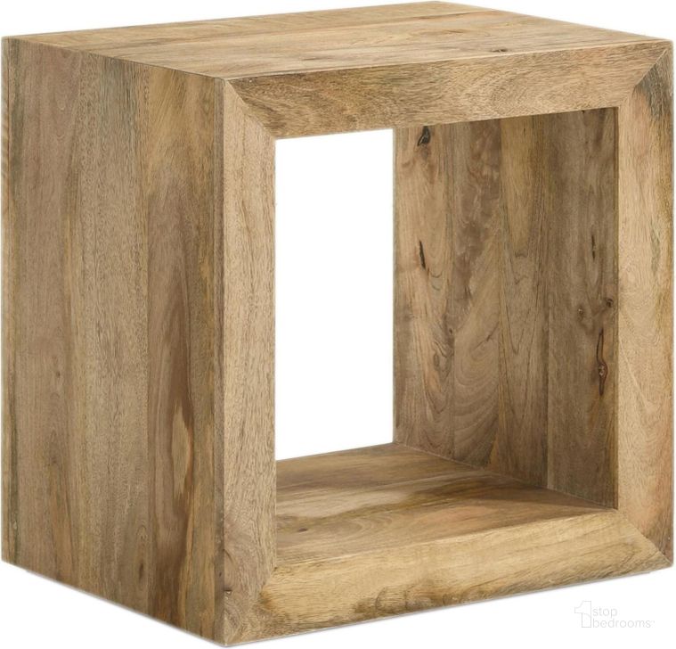 The appearance of Benton Rectangular Solid Wood End Table In Natural designed by Coaster in the rustic / southwestern interior design. This natural piece of furniture  was selected by 1StopBedrooms from Benton Collection to add a touch of cosiness and style into your home. Sku: 704837. Material: Wood. Product Type: End Table. Image1