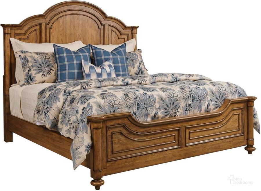 The appearance of Berkshire Eastbrook California King Panel Bed designed by American Drew in the traditional interior design. This medium stain piece of furniture  was selected by 1StopBedrooms from Berkshire Collection to add a touch of cosiness and style into your home. Sku: 011-307R. Bed Type: Panel Bed. Material: Wood. Product Type: Panel Bed. Bed Size: California King.