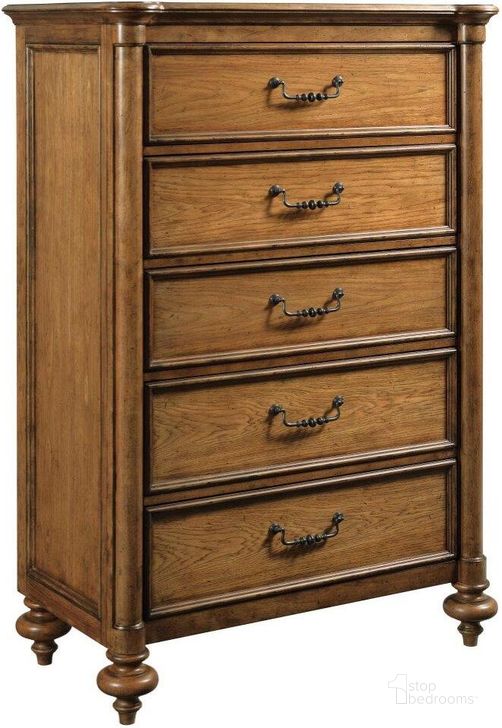 The appearance of Berkshire Penley Drawer Chest designed by American Drew in the traditional interior design. This medium stain piece of furniture  was selected by 1StopBedrooms from Berkshire Collection to add a touch of cosiness and style into your home. Sku: 011-215. Material: Wood. Product Type: Chest. Image1