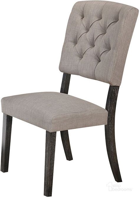 The appearance of Bernard Side Chair (Weathered Gray Oak) (Set of 2) designed by ACME in the transitional interior design. This weathered grey piece of furniture  was selected by 1StopBedrooms from Bernard Collection to add a touch of cosiness and style into your home. Sku: 66192. Material: Wood. Product Type: Dining Chair. Image1
