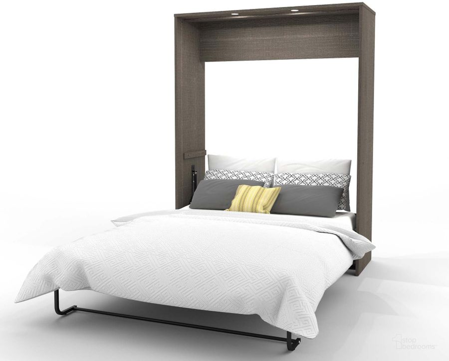 The appearance of Cielo By Bark Gray and White Queen Wall Bed designed by Bestar in the modern / contemporary interior design. This gray and white piece of furniture  was selected by 1StopBedrooms from Cielo Collection to add a touch of cosiness and style into your home. Sku: 80184-47. Material: Wood. Bed Size: Queen. Bed Type: Murphy Bed. Product Type: Murphy Bed. Image1