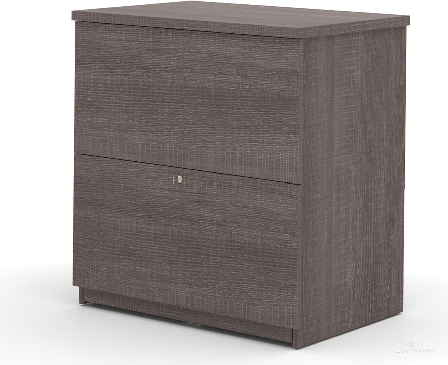 The appearance of Bark Gray Standard Lateral File designed by Bestar in the modern / contemporary interior design. This gray piece of furniture  was selected by 1StopBedrooms from Bestar Collection to add a touch of cosiness and style into your home. Sku: 65635-2147. Material: Wood. Product Type: Lateral Filing Cabinet. Image1