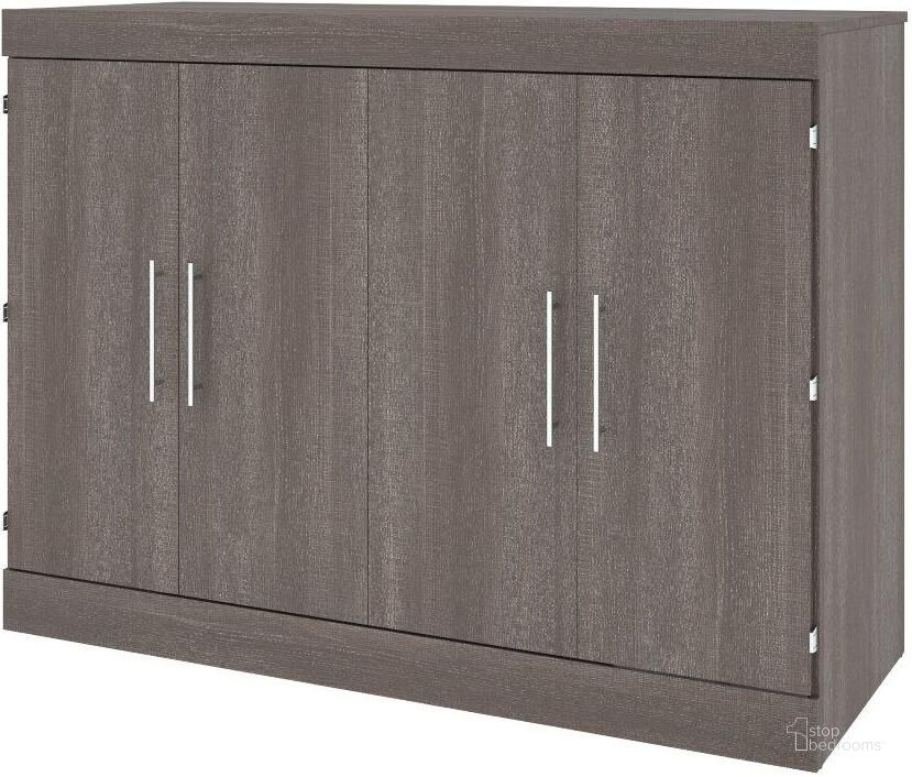 The appearance of Bestar Nebula 61W 60W Full Cabinet Bed With Mattress In Bark Grey designed by Bestar in the modern / contemporary interior design. This bark gray piece of furniture  was selected by 1StopBedrooms from Nebula Collection to add a touch of cosiness and style into your home. Sku: 125193-000047. Material: Wood. Bed Size: Full. Bed Type: Murphy Bed. Product Type: Murphy Bed. Image1