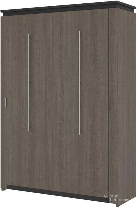 The appearance of Bestar Orion 57W 59W Full Murphy Bed In Bark Gray And Graphite designed by Bestar in the modern / contemporary interior design. This bark gray piece of furniture  was selected by 1StopBedrooms from Orion Collection to add a touch of cosiness and style into your home. Sku: 116183-000047. Material: Wood. Bed Size: Full. Bed Type: Murphy Bed. Product Type: Murphy Bed. Image1