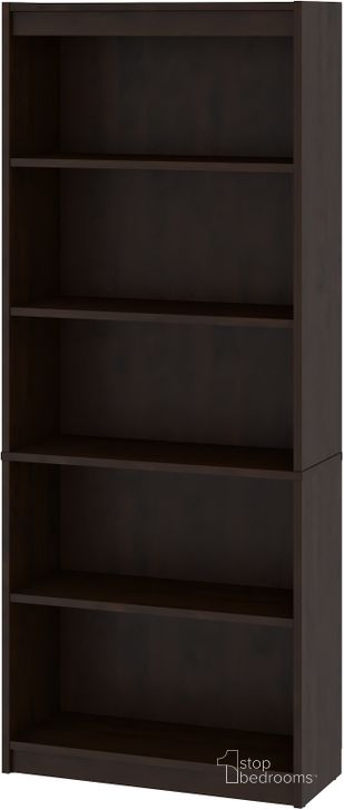 The appearance of Bestar Universel 30W Standard Bookcase In Dark Chocolate designed by Bestar in the transitional interior design. This dark chocolate piece of furniture  was selected by 1StopBedrooms from Universel Collection to add a touch of cosiness and style into your home. Sku: 65715-000079. Product Type: Bookcase. Material: Iron. Image1
