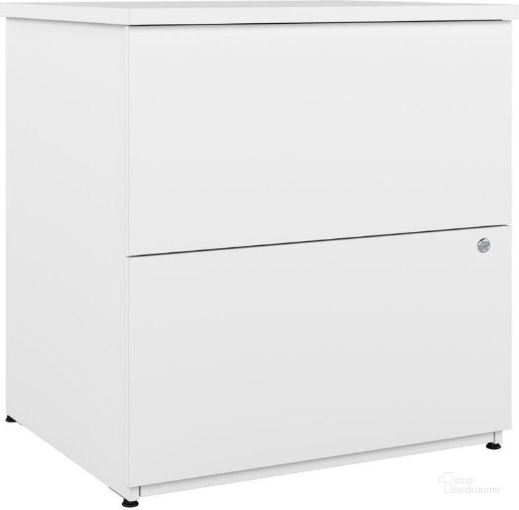 The appearance of Bestar Universel Standard 2 Drawer Lateral File Cabinet In Pure White designed by Bestar in the transitional interior design. This white piece of furniture  was selected by 1StopBedrooms from Universel Collection to add a touch of cosiness and style into your home. Sku: 165600-000072. Product Type: File Cabinet. Image1