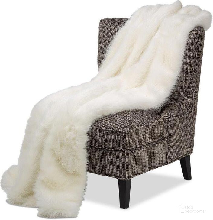 The appearance of Bethany Faux Fur Throw In Ivy designed by AICO in the modern / contemporary interior design. This ivory piece of furniture  was selected by 1StopBedrooms from Michael Amini Collection to add a touch of cosiness and style into your home. Sku: BTHO-5672-BTHNY-IVY. Product Type: Throw. Material: Velvet.