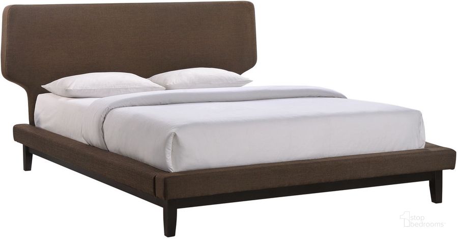 The appearance of Bethany Queen Bed In Black/Brown designed by Modway in the modern / contemporary interior design. This black/brown piece of furniture  was selected by 1StopBedrooms from Bethany Collection to add a touch of cosiness and style into your home. Sku: MOD-5237-BLK-BRN. Product Type: Bed. Bed Size: Queen. Material: MDF. Image1