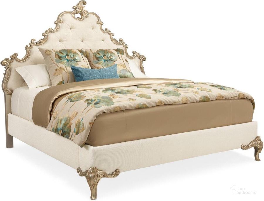 The appearance of Bethena Beige King Panel Bed designed by Atelier Home in the transitional interior design. This beige piece of furniture  was selected by 1StopBedrooms from Bethena Collection to add a touch of cosiness and style into your home. Sku: C063-419-121. Bed Type: Panel Bed. Material: Wood. Product Type: Panel Bed. Bed Size: King. Image1