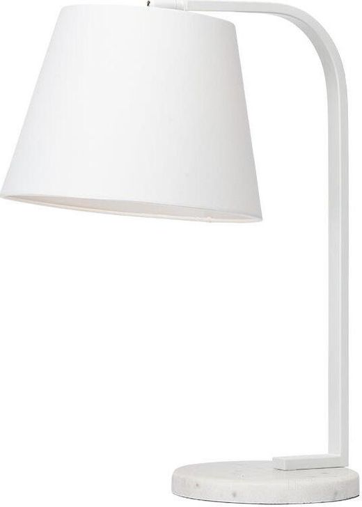The appearance of Beton White Fabric Table Lamp designed by Nuevo in the modern / contemporary interior design. This white piece of furniture  was selected by 1StopBedrooms from Beton Collection to add a touch of cosiness and style into your home. Sku: HGSK105. Material: Metal. Product Type: Table Lamp. Image1