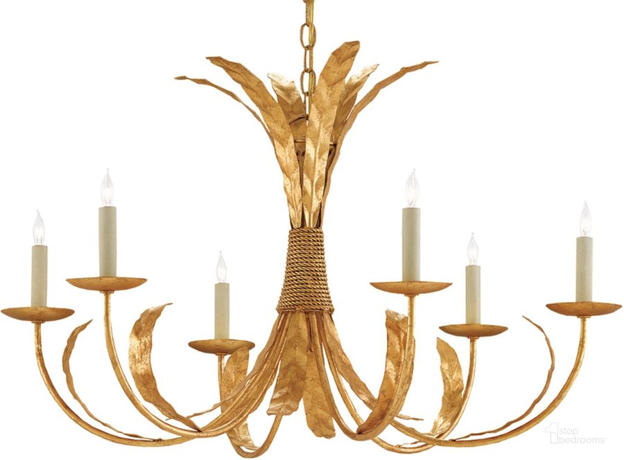 The appearance of Bette Gold Chandelier designed by Currey & Company in the modern / contemporary interior design. This gold piece of furniture  was selected by 1StopBedrooms from Bunny Williams Collection to add a touch of cosiness and style into your home. Sku: 9000-0186. Product Type: Chandelier. Material: Iron.