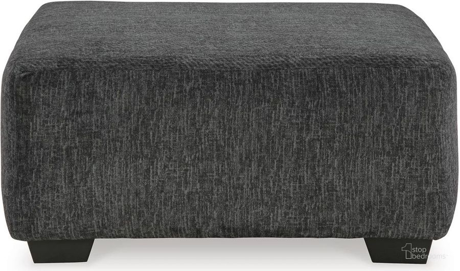 The appearance of Biddeford Onyx Oversized Accent Ottoman In Shadow designed by Signature Design by Ashley in the modern / contemporary interior design. This shadow piece of furniture  was selected by 1StopBedrooms from Biddeford Collection to add a touch of cosiness and style into your home. Sku: 3550408. Material: Fabric. Product Type: Ottoman. Image1