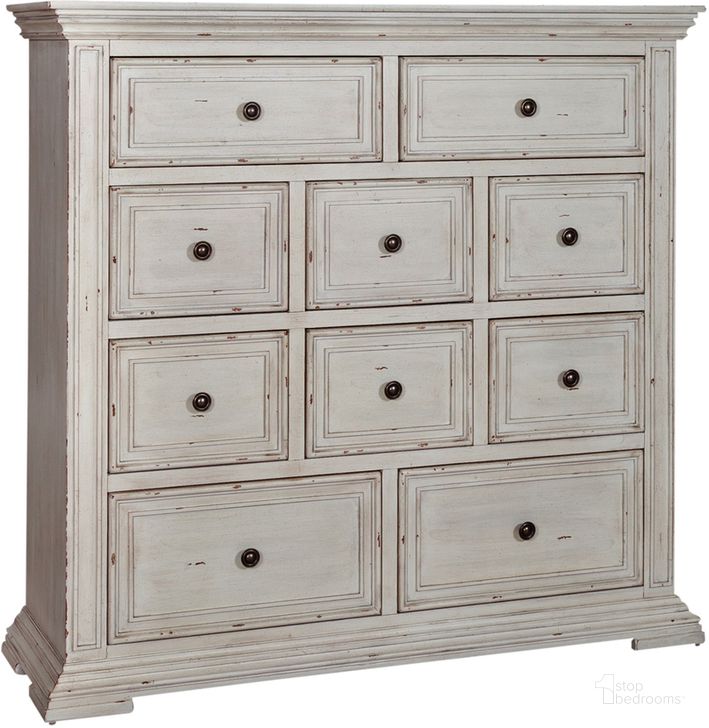 The appearance of Big Valley 10 Drawer Chesser In White designed by Liberty in the traditional interior design. This white piece of furniture  was selected by 1StopBedrooms from Big Valley Collection to add a touch of cosiness and style into your home. Sku: 361W-BR32. Product Type: Chesser. Material: Rubberwood. Image1