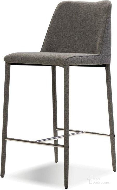 The appearance of Billings Dark Gray Fabric With Metal Frame Counter Stool - Set of 2 designed by Mobital in the modern / contemporary interior design. This dark gray piece of furniture  was selected by 1StopBedrooms from Billings Collection to add a touch of cosiness and style into your home. Sku: DCS-BILL-DGRE-. Material: Metal. Product Type: Barstool.
