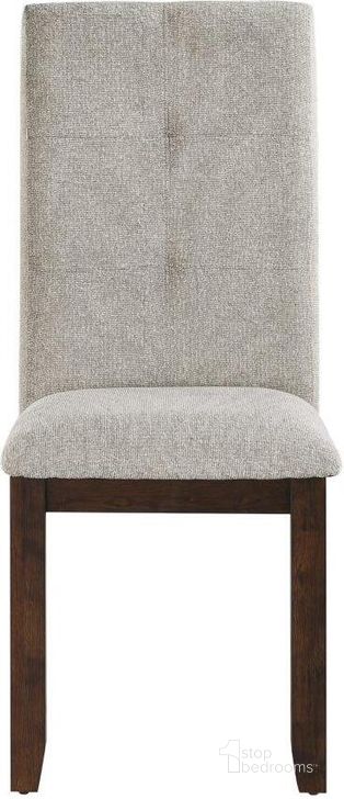 The appearance of Binghampton Gray Upholstered Side Chair Set Of 2 designed by Homelegance in the transitional interior design. This brown piece of furniture  was selected by 1StopBedrooms from Binghampton Collection to add a touch of cosiness and style into your home. Sku: 5710S. Product Type: Side Chair. Material: Chenille. Image1