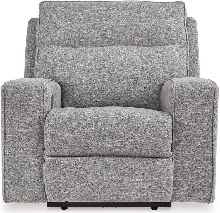 The appearance of Biscoe Pewter Power Recliner designed by Signature Design by Ashley in the modern / contemporary interior design. This pewter piece of furniture  was selected by 1StopBedrooms from Biscoe Collection to add a touch of cosiness and style into your home. Sku: 9050313. Material: Fabric. Product Type: Recliner. Image1