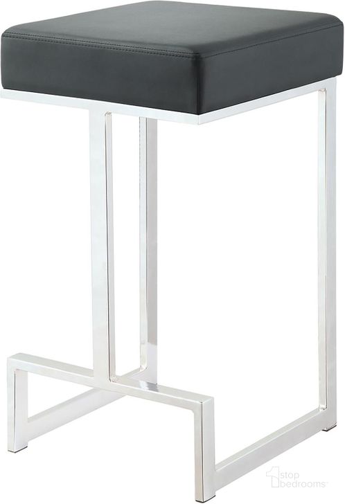 The appearance of Black 24" Bar Stool designed by Coaster in the modern / contemporary interior design. This black and white piece of furniture  was selected by 1StopBedrooms from Barstools Collection to add a touch of cosiness and style into your home. Sku: 105253. Material: Fabric. Product Type: Barstool. Image1