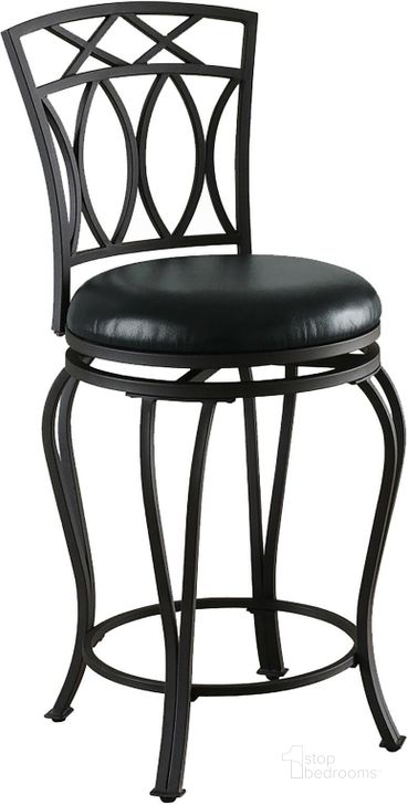 The appearance of Black Bar Chair 122059 designed by Coaster in the transitional interior design. This black piece of furniture  was selected by 1StopBedrooms from Elegant Collection to add a touch of cosiness and style into your home. Sku: 122059. Material: Metal. Product Type: Bar Chair. Image1