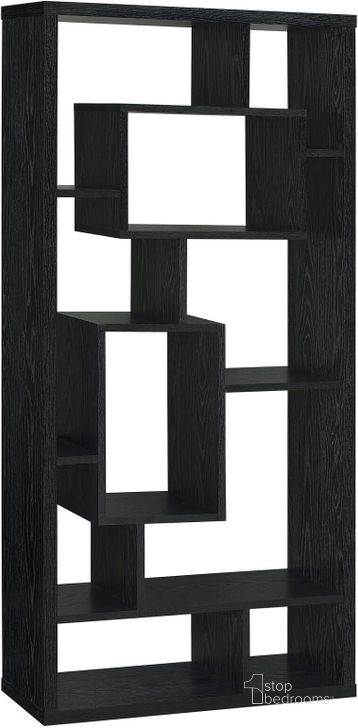 The appearance of Black Bookcase 800262 designed by Coaster in the transitional interior design. This black piece of furniture  was selected by 1StopBedrooms from Black Collection to add a touch of cosiness and style into your home. Sku: 800262. Material: Wood. Product Type: Bookcase. Image1