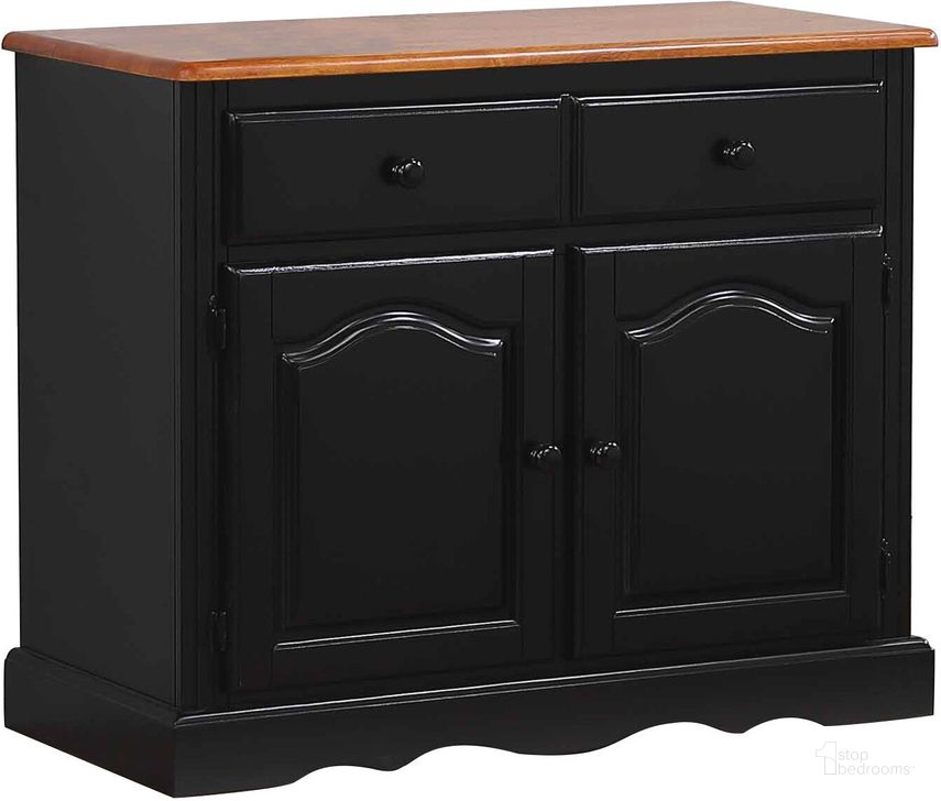 The appearance of Black Cherry Selections Antique Black and Cherry Keepsake Buffet designed by Sunset Trading in the traditional interior design. This antique black and cherry piece of furniture  was selected by 1StopBedrooms from Black Cherry Selections Collection to add a touch of cosiness and style into your home. Sku: DLU-19-BUF-BCH. Material: Wood. Product Type: Buffet. Image1