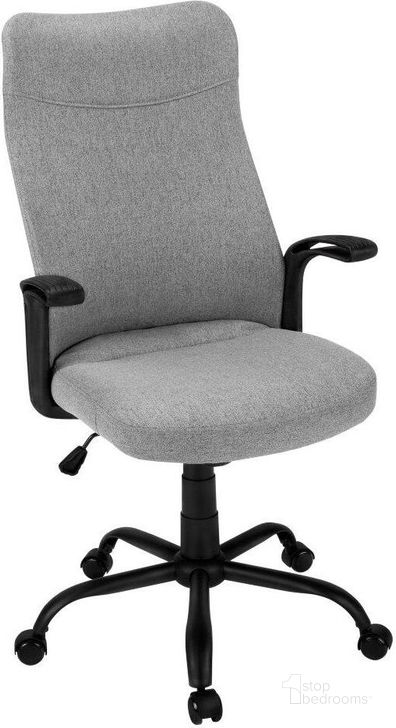 The appearance of Black Office Chair In Dark Grey Fabric With Multi Position designed by Monarch Specialties in the modern / contemporary interior design. This grey piece of furniture  was selected by 1StopBedrooms from  to add a touch of cosiness and style into your home. Sku: I 7325. Material: Metal. Product Type: Office Chair. Image1