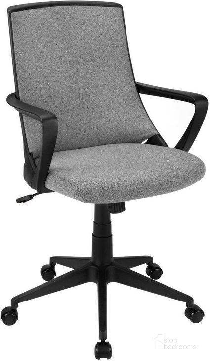 The appearance of Black Office Chair With Dark Grey Fabric In Multi Position designed by Monarch Specialties in the modern / contemporary interior design. This black piece of furniture  was selected by 1StopBedrooms from  to add a touch of cosiness and style into your home. Sku: I 7297. Product Type: Office Chair. Material: Nylon. Image1