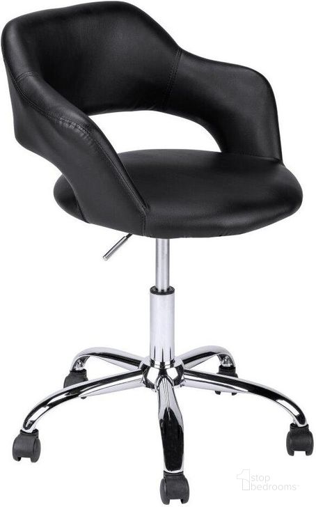 The appearance of Black Office Chair With Hydraulic Lift Base designed by Monarch Specialties in the modern / contemporary interior design. This black piece of furniture  was selected by 1StopBedrooms from  to add a touch of cosiness and style into your home. Sku: I 7298. Product Type: Office Chair. Material: MDF. Image1