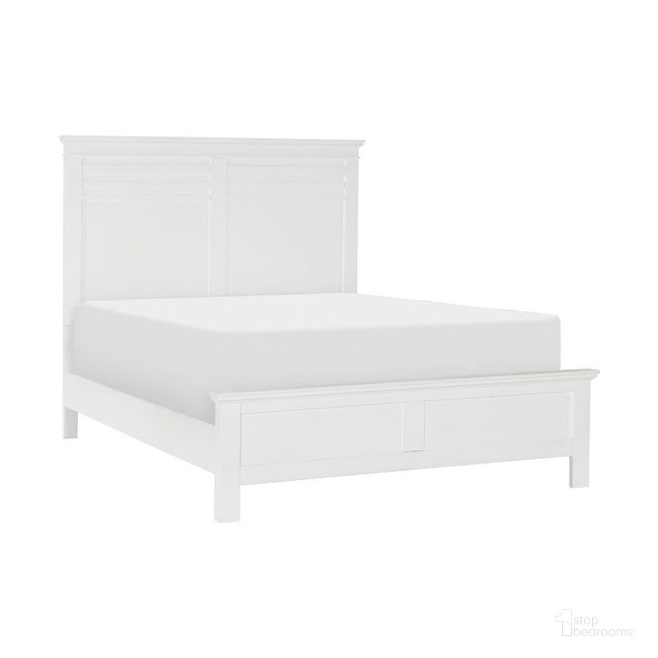 The appearance of Blaire Farm White Full Panel Bed designed by Homelegance in the transitional interior design. This white piece of furniture  was selected by 1StopBedrooms from Blaire Farm Collection to add a touch of cosiness and style into your home. Sku: 1675WF-1;1675WF-2;1675WF-3. Bed Type: Panel Bed. Material: Wood. Product Type: Panel Bed. Bed Size: Full. Image1
