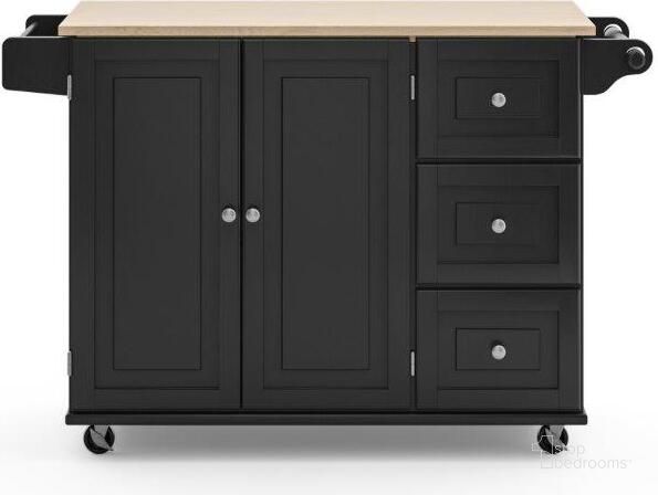 The appearance of Blanche Black Kitchen Cart 4510-95 designed by Homestyles in the traditional interior design. This black piece of furniture  was selected by 1StopBedrooms from Blanche Collection to add a touch of cosiness and style into your home. Sku: 4510-95. Material: Wood. Product Type: Kitchen Cart. Image1
