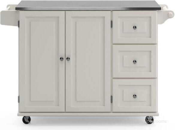 The appearance of Blanche Off White Kitchen Cart 4512-95 designed by Homestyles in the traditional interior design. This off white piece of furniture  was selected by 1StopBedrooms from Blanche Collection to add a touch of cosiness and style into your home. Sku: 4512-95. Material: Wood. Product Type: Kitchen Cart. Image1