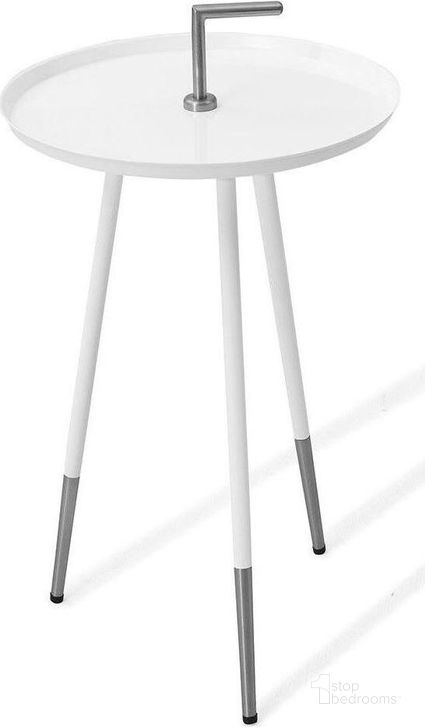 The appearance of Blaze High Gloss White End Table designed by Bellini Modern Living in the transitional interior design. This white piece of furniture  was selected by 1StopBedrooms from Blaze Collection to add a touch of cosiness and style into your home. Sku: BLAZE ET WHT. Product Type: End Table.