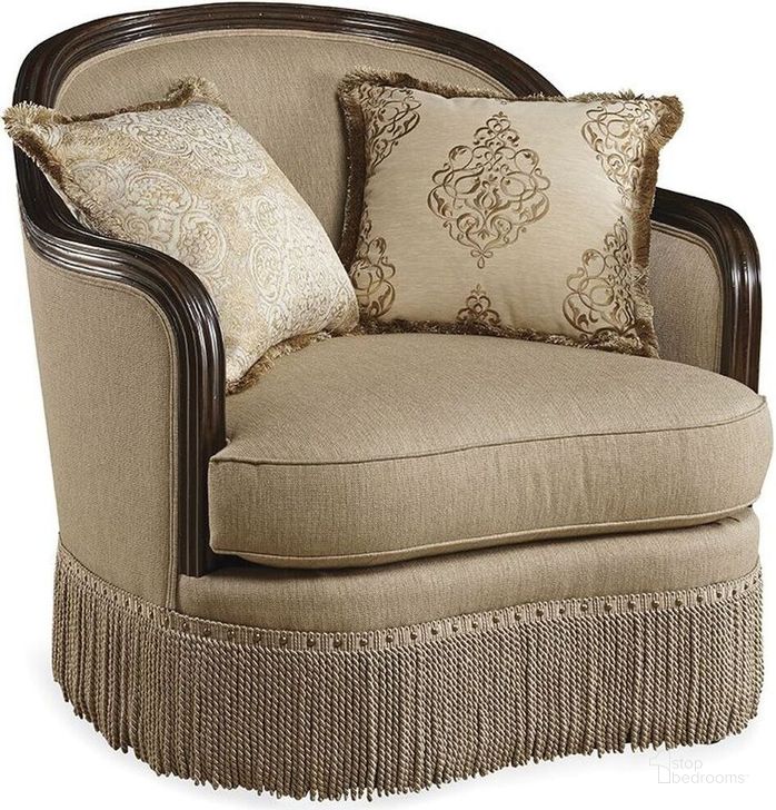 The appearance of Blendenna Beige Living Room Chair 0qb2281122 designed by Windsor Home in the traditional interior design. This beige piece of furniture  was selected by 1StopBedrooms from Blendenna Collection to add a touch of cosiness and style into your home. Sku: 509503-5327AB. Material: Fabric. Product Type: Living Room Chair. Key Features: Nailhead Trim. Image1