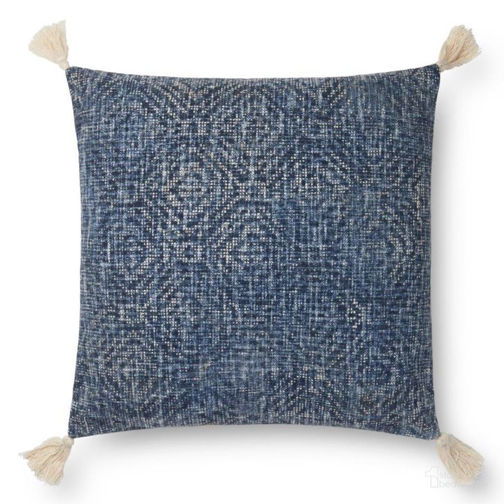 The appearance of Loloi P0621 Blue 22" x 22" Cover Only Pillow designed by Loloi Rugs in the modern / contemporary interior design. This blue piece of furniture  was selected by 1StopBedrooms from Pillows Collection to add a touch of cosiness and style into your home. Sku: P012P0621BB00PIL3. Material: Cotton. Product Type: Pillow Cover. Image1