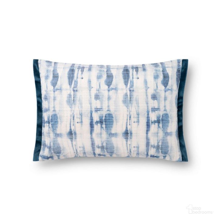 The appearance of Justina Blakeney x Loloi P0844 Blue 13 x 21 Cover Only Pillow designed by Loloi Rugs in the modern / contemporary interior design. This blue piece of furniture  was selected by 1StopBedrooms from Pillows Collection to add a touch of cosiness and style into your home. Sku: P196P0844BB00PIL5. Material: Polyester. Product Type: Pillow Cover.