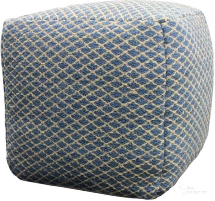 The appearance of Blue Pouf designed by Moti in the modern / contemporary interior design. This blue piece of furniture  was selected by 1StopBedrooms from Blue Collection to add a touch of cosiness and style into your home. Sku: 54011007. Product Type: Ottoman. Material: Foam.