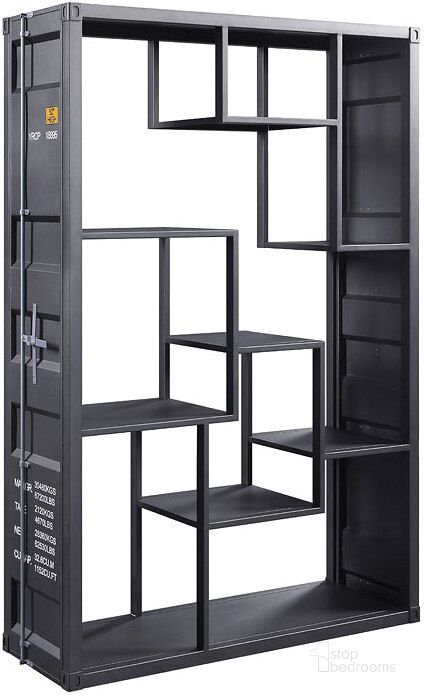 The appearance of Blue River Gunmetal Bookcase Bookcases, Book Shelf 0qb24373923 designed by Luminous Layouts in the industrial interior design. This gunmetal piece of furniture  was selected by 1StopBedrooms from Blue River Collection to add a touch of cosiness and style into your home. Sku: 77908. Material: Metal. Product Type: Bookcase. Image1