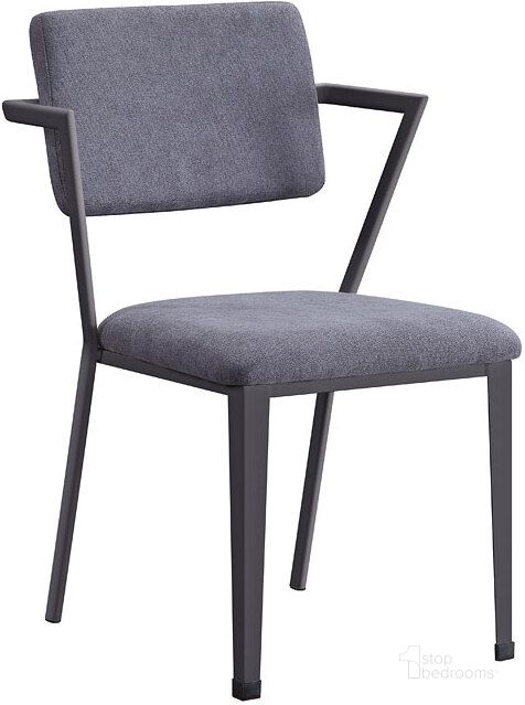The appearance of Blue River Gunmetal Dining Chair Set of 2 designed by Luminous Layouts in the industrial interior design. This gunmetal piece of furniture  was selected by 1StopBedrooms from Blue River Collection to add a touch of cosiness and style into your home. Sku: 77902. Material: Metal. Product Type: Dining Chair. Image1