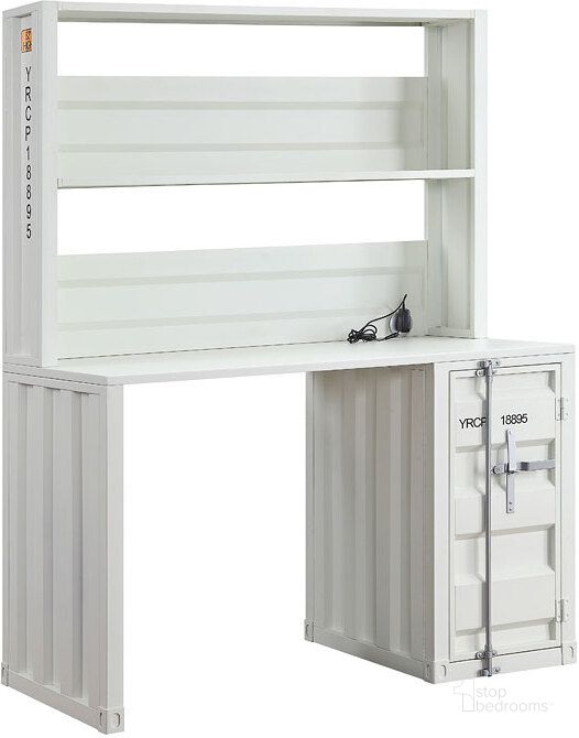 The appearance of Blue River White Kid Desk and Hutch Kid Room 0qb24373944 designed by Luminous Layouts in the industrial interior design. This white piece of furniture  was selected by 1StopBedrooms from Blue River Collection to add a touch of cosiness and style into your home. Sku: 37887. Material: Metal. Product Type: Kids Desks and Hutch. Image1