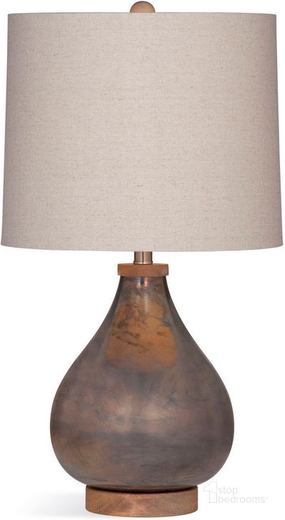 The appearance of Boho Brown Paisley Table Lamp designed by Bassett Mirror Company in the modern / contemporary interior design. This brown piece of furniture  was selected by 1StopBedrooms from Boho Collection to add a touch of cosiness and style into your home. Sku: L3155TEC. Material: Metal. Product Type: Table Lamp. Image1