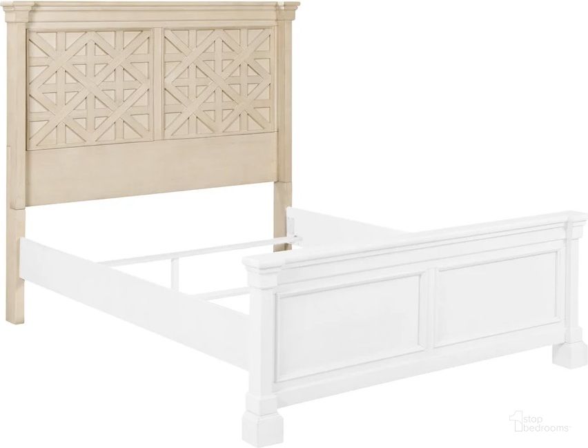 The appearance of Bolanburg Antique White Queen Panel Headboard Only designed by Signature Design by Ashley in the transitional interior design. This antique white piece of furniture  was selected by 1StopBedrooms from Bolanburg Collection to add a touch of cosiness and style into your home. Sku: B647-57. Material: Wood. Product Type: Headboard. Bed Size: Queen.
