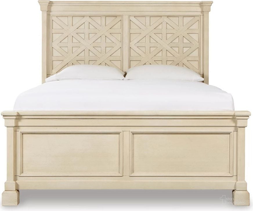 The appearance of Bolanburg White Queen Panel Bed designed by Signature Design by Ashley in the transitional interior design. This antique white piece of furniture  was selected by 1StopBedrooms from Bolanburg Collection to add a touch of cosiness and style into your home. Sku: B647-54;B647-57;B647-96. Bed Type: Panel Bed. Material: Wood. Product Type: Panel Bed. Bed Size: Queen. Image1