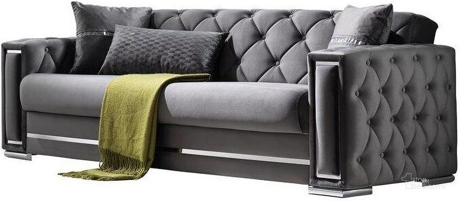 The appearance of Bolivya 3 Seat Sleeper Sofa In Grey designed by Furnia in the  interior design. This grey piece of furniture  was selected by 1StopBedrooms from Bolivya Collection to add a touch of cosiness and style into your home. Sku: 101-BOL-BBF27-3. Material: Wood. Product Type: Sofa Sleeper. Image1