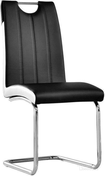 The appearance of Bono Faux Leather Modern Dining Side Chair Set of 2 In Black And White designed by Best Master Furniture in the modern / contemporary interior design. This black/white piece of furniture  was selected by 1StopBedrooms from Bono Collection to add a touch of cosiness and style into your home. Sku: BA219BC. Material: Faux Leather. Product Type: Side Chair. Image1