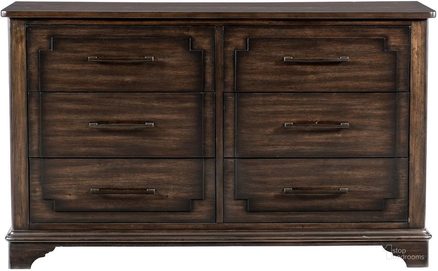 The appearance of Boone Dresser In Brown designed by Homelegance in the traditional interior design. This brown piece of furniture  was selected by 1StopBedrooms from Boone Collection to add a touch of cosiness and style into your home. Sku: 1406-5. Product Type: Dresser. Image1