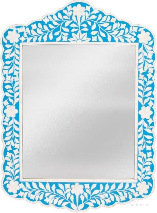 The appearance of Boromir Blue Wall Mirror Accent Mirror 0qb24398529 designed by Windsor Home in the traditional interior design. This blue piece of furniture  was selected by 1StopBedrooms from Boromir Collection to add a touch of cosiness and style into your home. Sku: 3451319. Material: Wood. Product Type: Wall Mirror. Image1