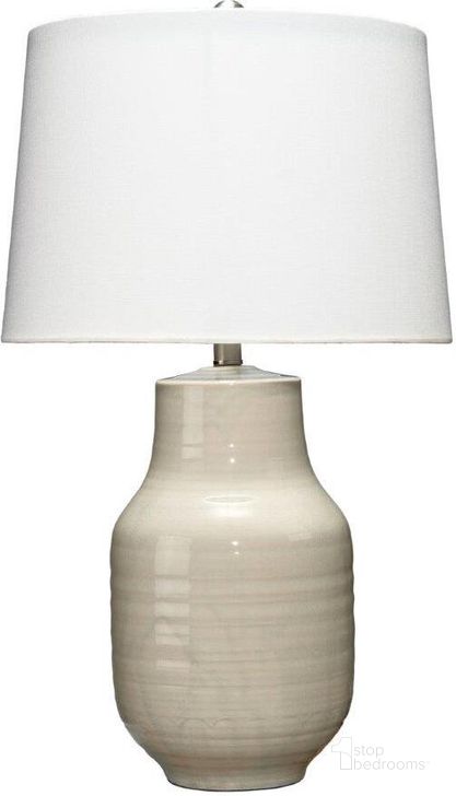 The appearance of Bottle Grey Table Lamp designed by Jamie Young Company in the transitional interior design. This grey piece of furniture  was selected by 1StopBedrooms from Bottle Collection to add a touch of cosiness and style into your home. Sku: LS9BOTTLEGR. Material: Ceramic. Product Type: Table Lamp. Image1