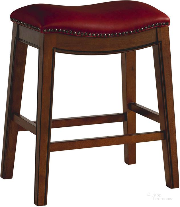 The appearance of Bowen Red 24 Inch Backless Counter Height Stool designed by Picket House in the rustic / southwestern interior design. This red piece of furniture  was selected by 1StopBedrooms from Bowen Collection to add a touch of cosiness and style into your home. Sku: LFS100CSTRD. Product Type: Barstool. Material: Rubberwood. Image1