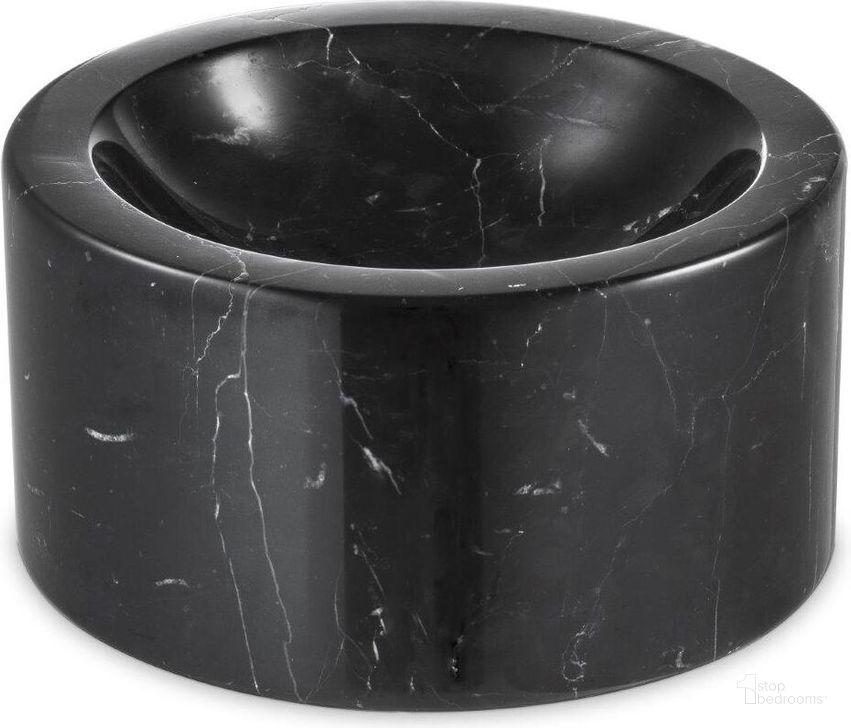 The appearance of Bowl Conex Honed Black Marble designed by Eichholtz in the modern / contemporary interior design. This black piece of furniture  was selected by 1StopBedrooms from Conex Collection to add a touch of cosiness and style into your home. Sku: 110829. Material: Marble. Product Type: Decorative Accessory. Image1